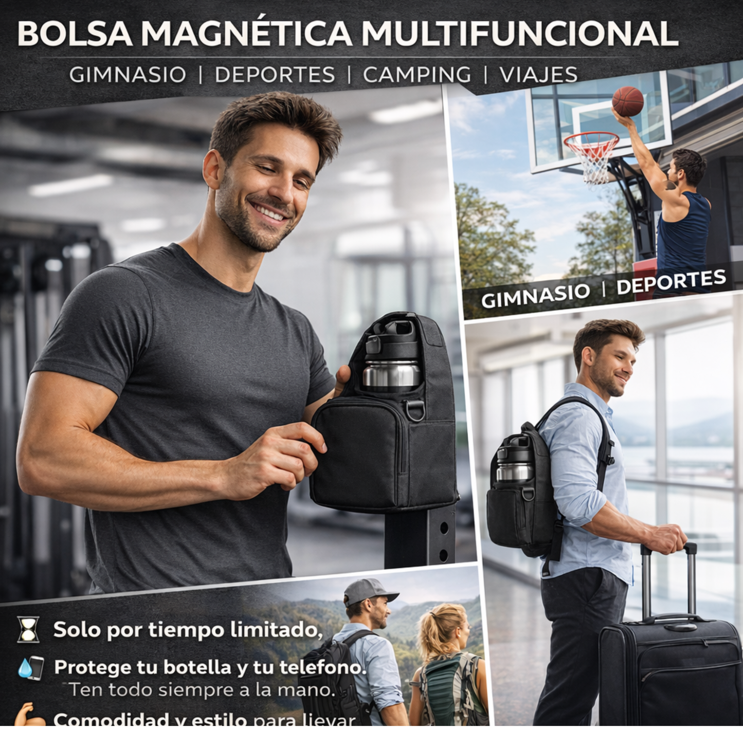 Magnetic Gym Bag